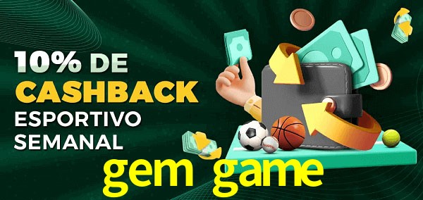 10% de bônus de cashback na gem game